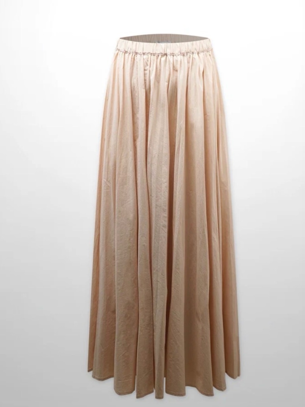 Tan pleated skirt